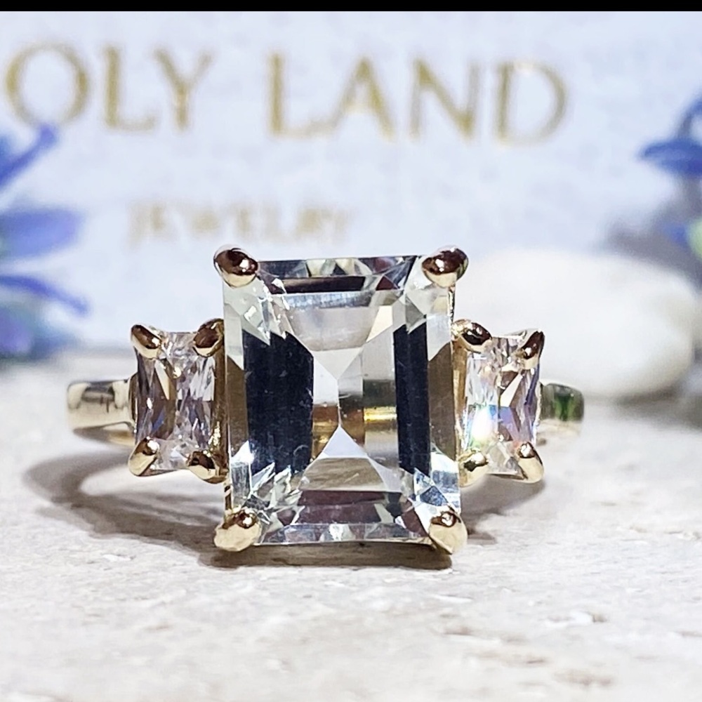 Green Amethyst Ring - Statement Ring - Silver Rin… - image 6